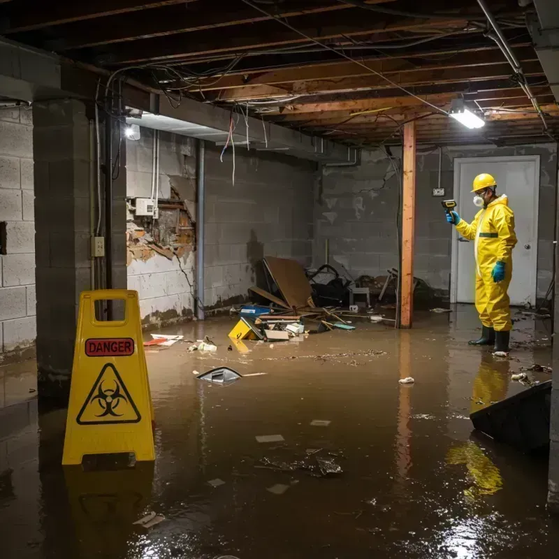 Flooded Basement Electrical Hazard in Redfield, SD Property